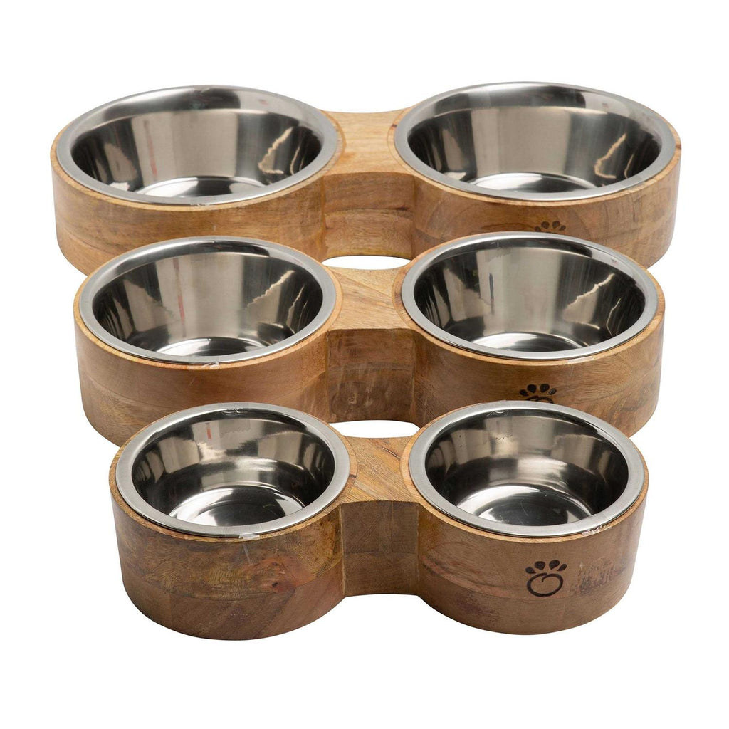 Wood & Metal Pet Feeder V57838