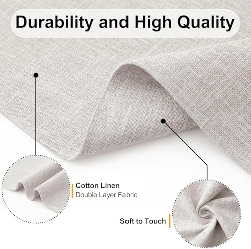 Cotton Linen Blend Placemats Set of 6 J397