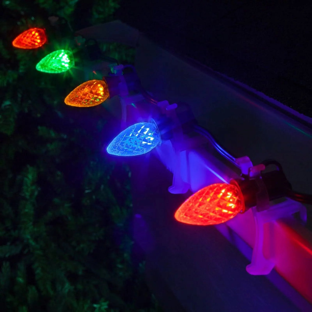 Multicolor LED Christmas Lights Replacement Bulbs, Pack of 25 J298890