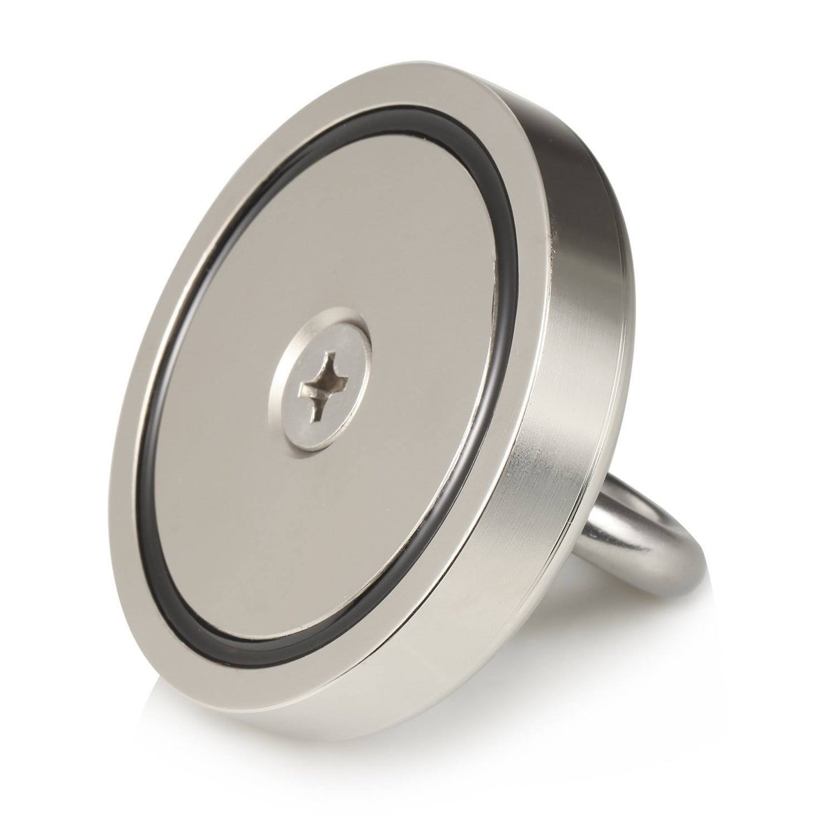 1000 lb Neodymium Fishing Magnets Dia 4.72 inch with Eyebolt H55361