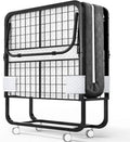 Folding Bed with Mattress 75x38 Cot Size Memory Foam V6489