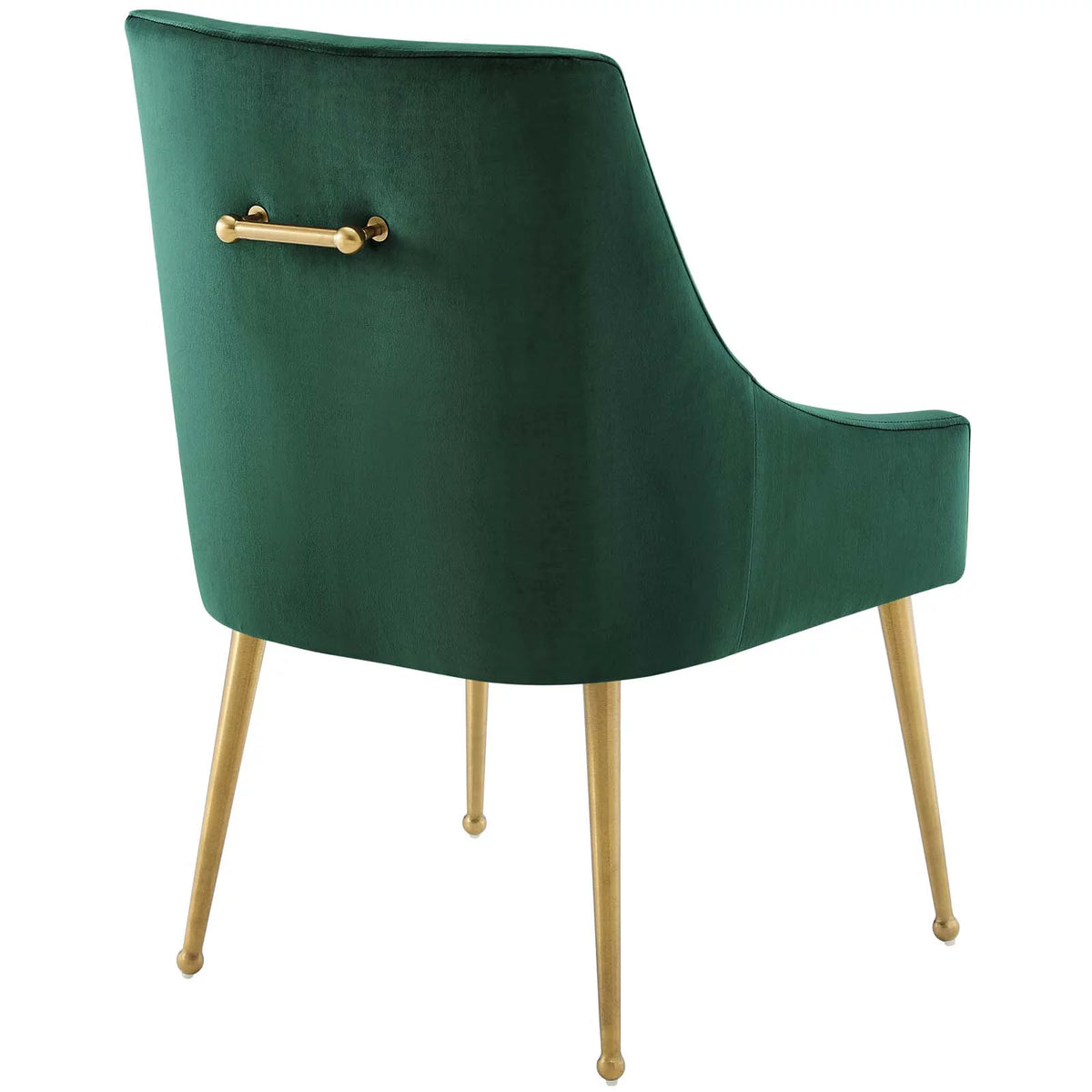 Green Velvet Upholstered Dining Chair Set of 2 H46844
