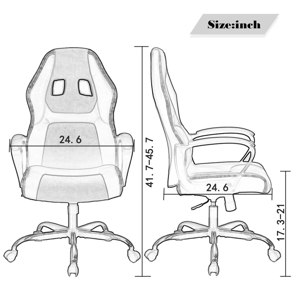 Blue Ergonomic Office Chair with Lumbar Support Q87221