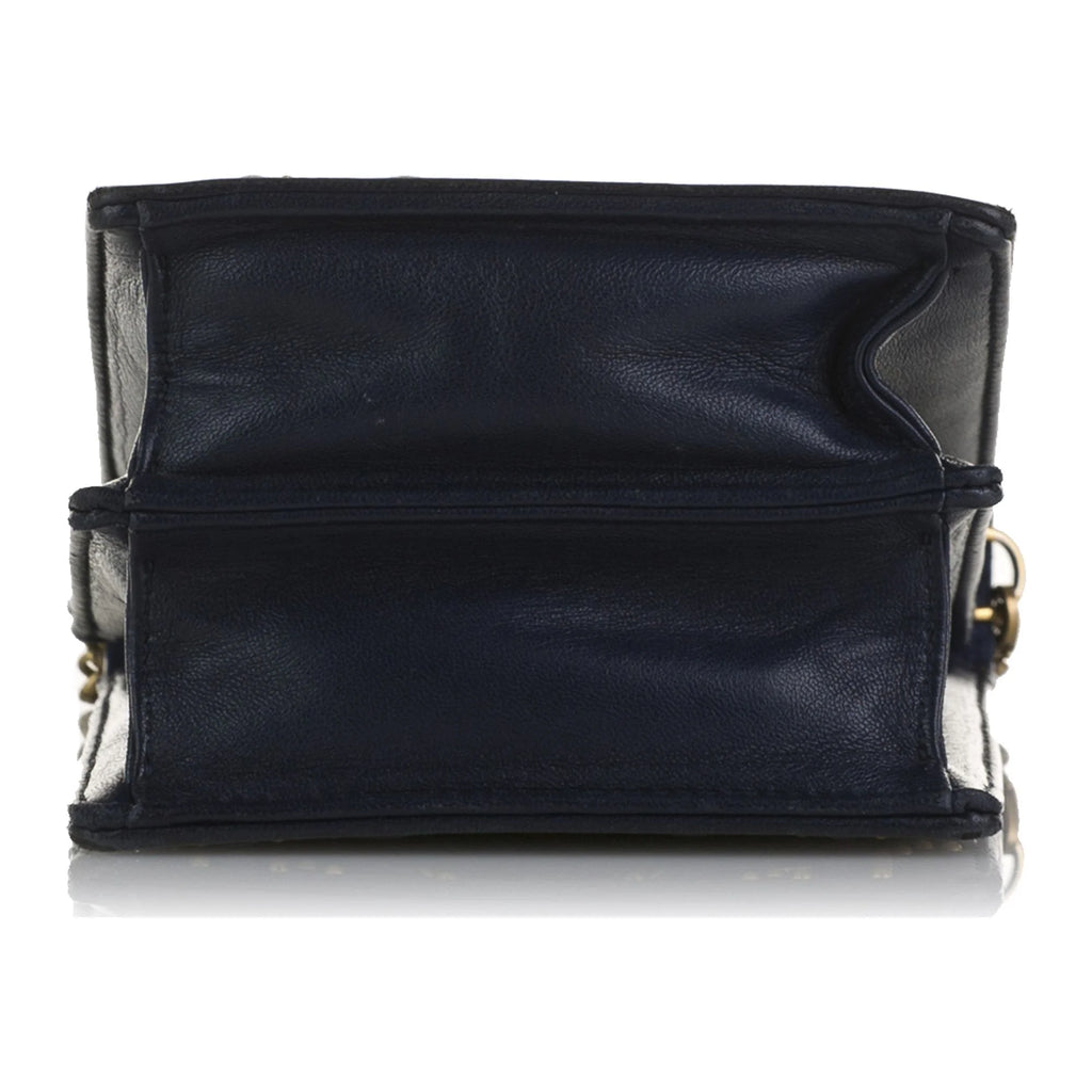 Blue Calf Leather Crossbody Bag J50116