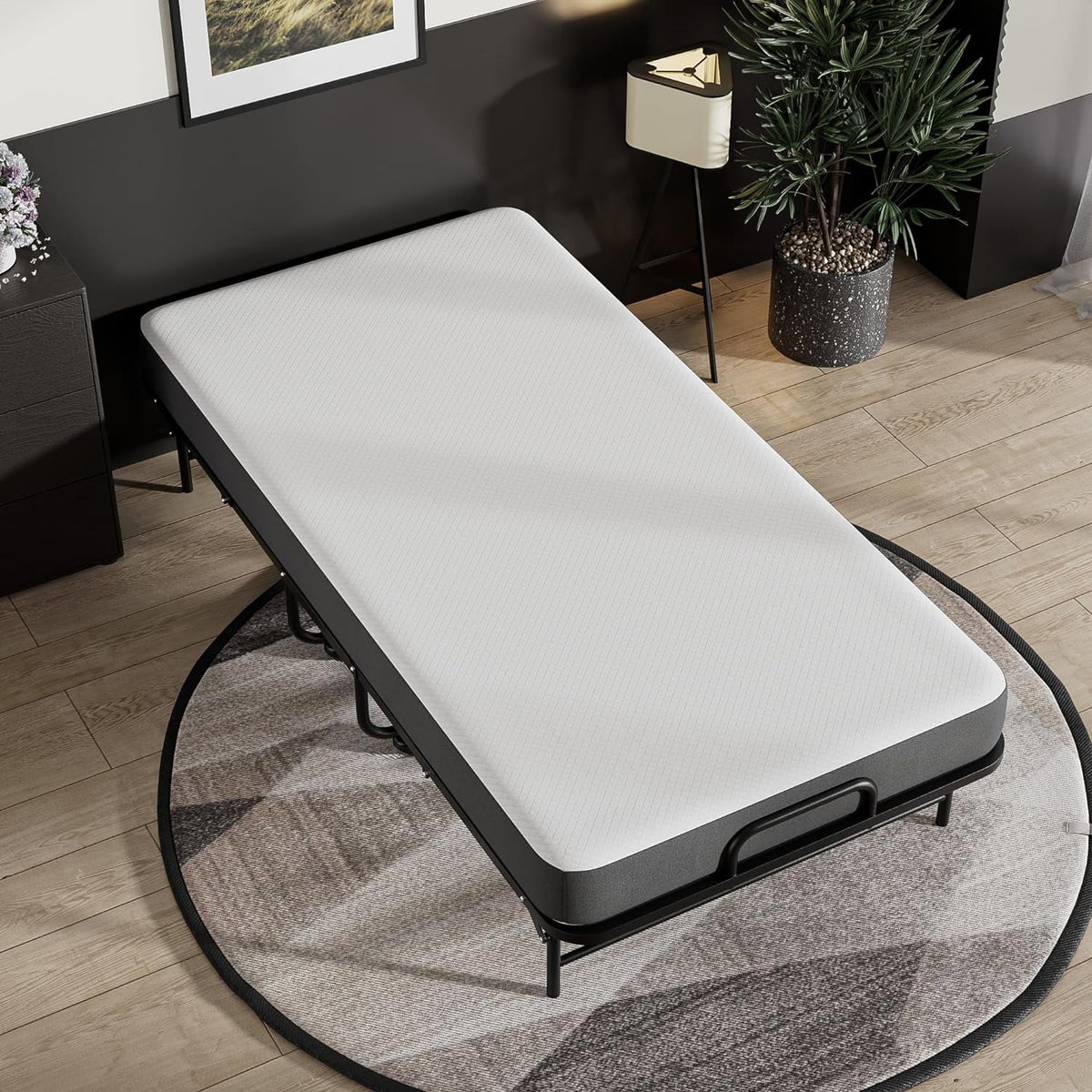 Folding Bed with 5" Memory Foam Mattress E768006