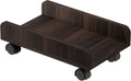 Rustic Brown CPU Stand Cart with 4 Caster Wheels N2072