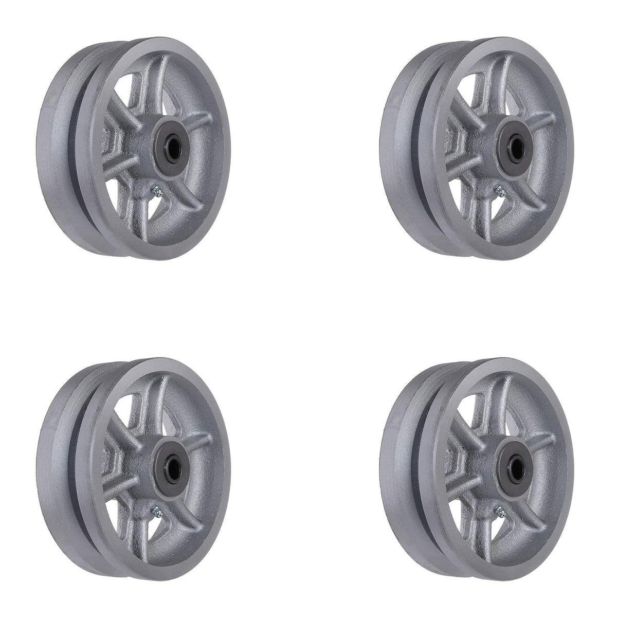 Heavy Duty Iron V-Groove Caster 4x2 3200 lbs J6151