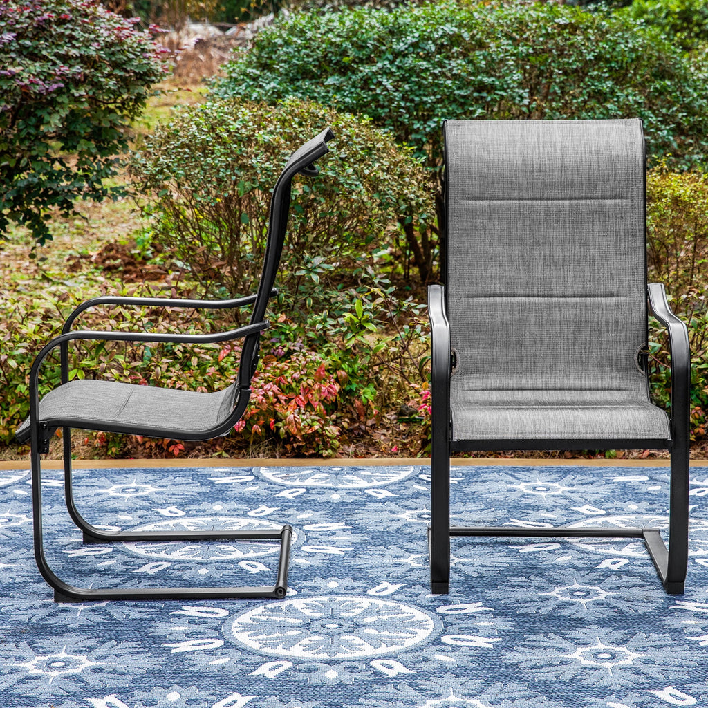 7 Pieces Outdoor Patio Dining Set with Table and 6 Chairs C856