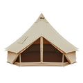 Canvas Bell Tent with Stove Jack, 4 Season Waterproof Tent I646494