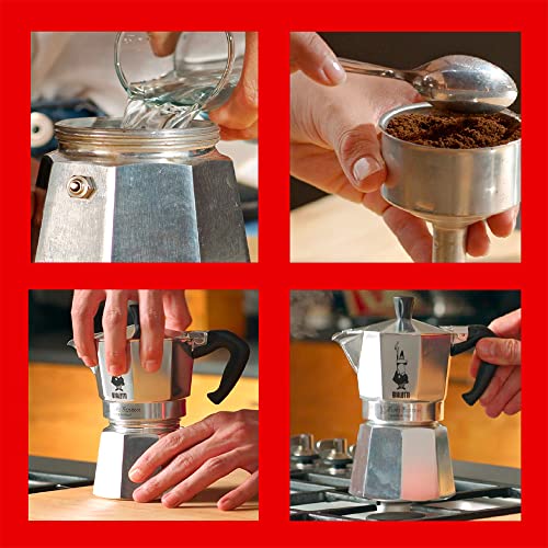 18 Cups (27 Oz - 810 Ml) Aluminium Silver Stovetop Espresso Maker G92208