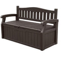 80 Gallon Storage Bench Deck Box Lockable Black F829135