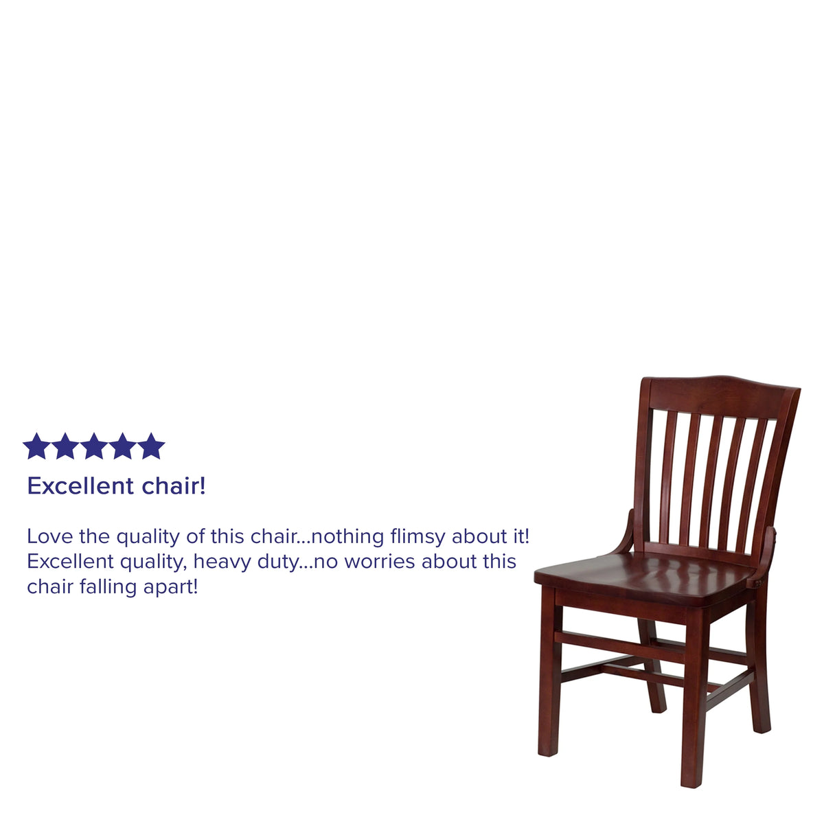Mahogany Wood Chair S243