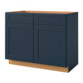 Navy Square Door Sink Base Cabinet O290