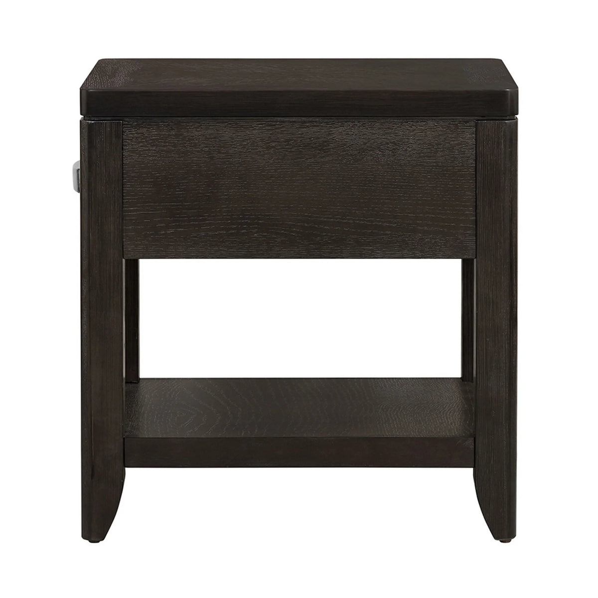 Espresso Brown Acacia Wood Side End Table Q484