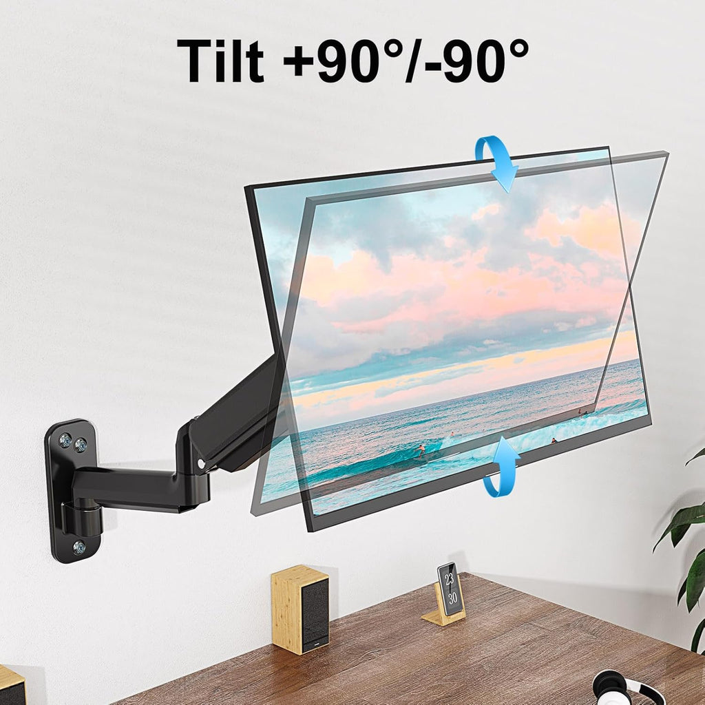 Monitor Wall Mount for Max 35 Inch Screen, Full Motion Gas Spring Arm R67511