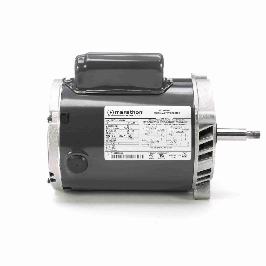 1/3 HP General Purpose Pump Motor, 1 Phase, 1800 RPM Z663