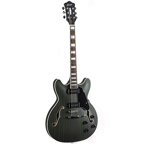Grey Semi-Hollow Body Electric Guitar Z5296