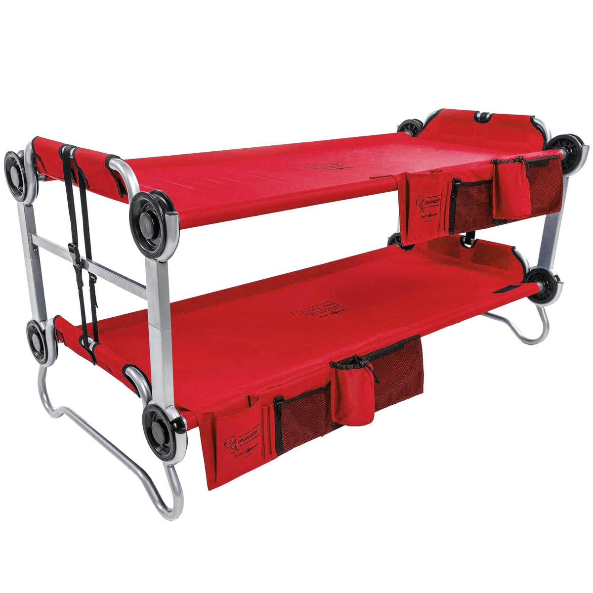 Red 2 Pack Camping Cot with Organizers K57927