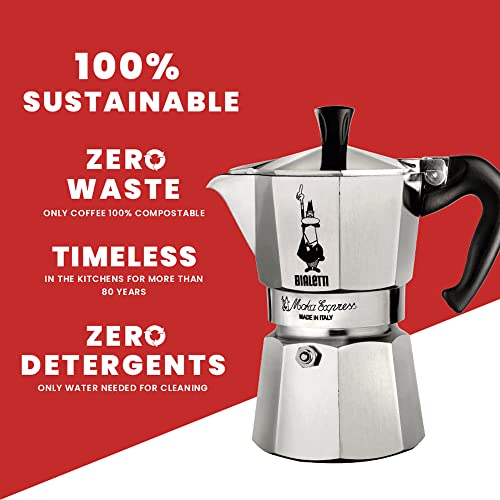 18 Cups (27 Oz - 810 Ml) Aluminium Silver Stovetop Espresso Maker G92208