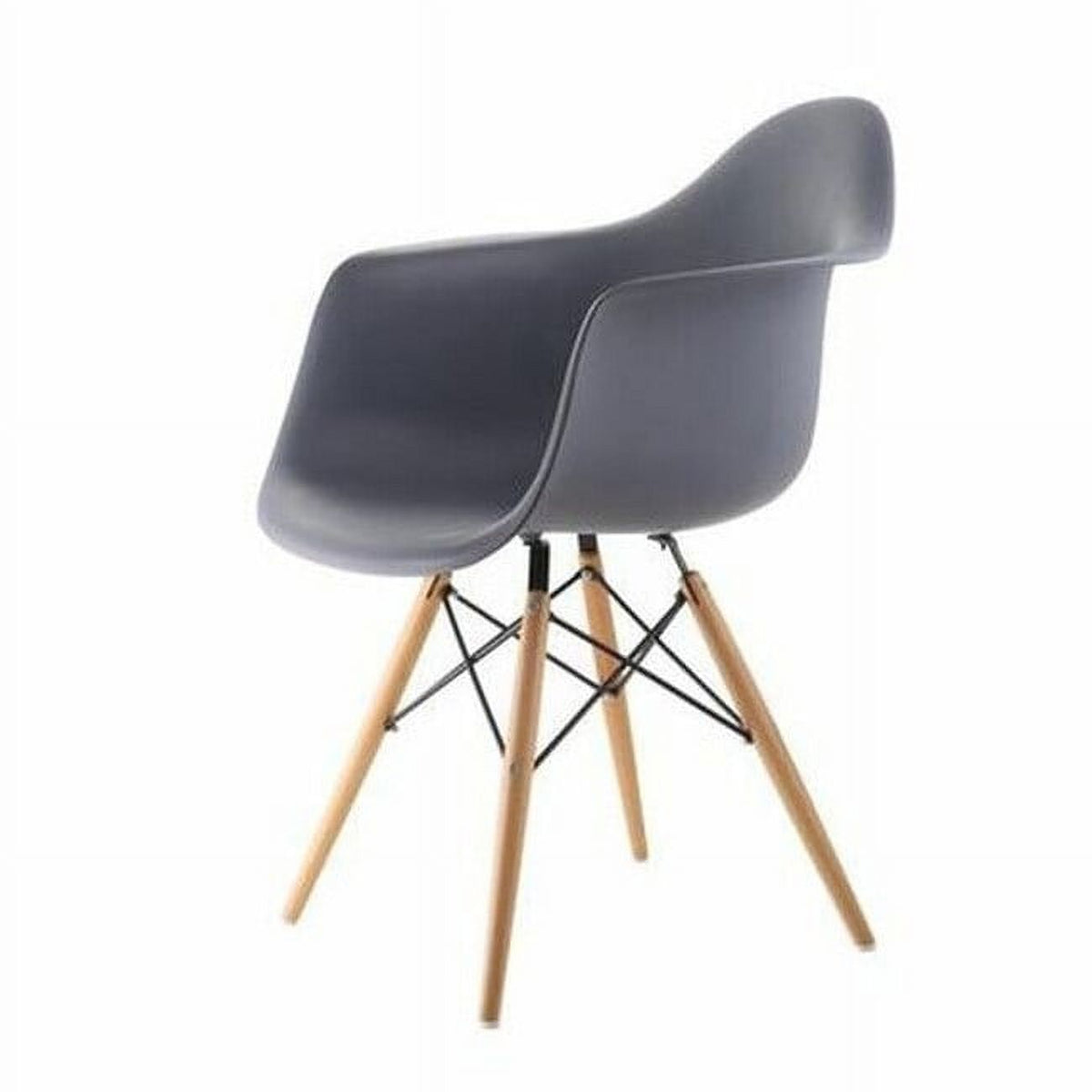 Grey Mid-Century Wood Dining Chair L3692