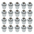 Silver Steel Wheel Nut 20 Pieces Q16477