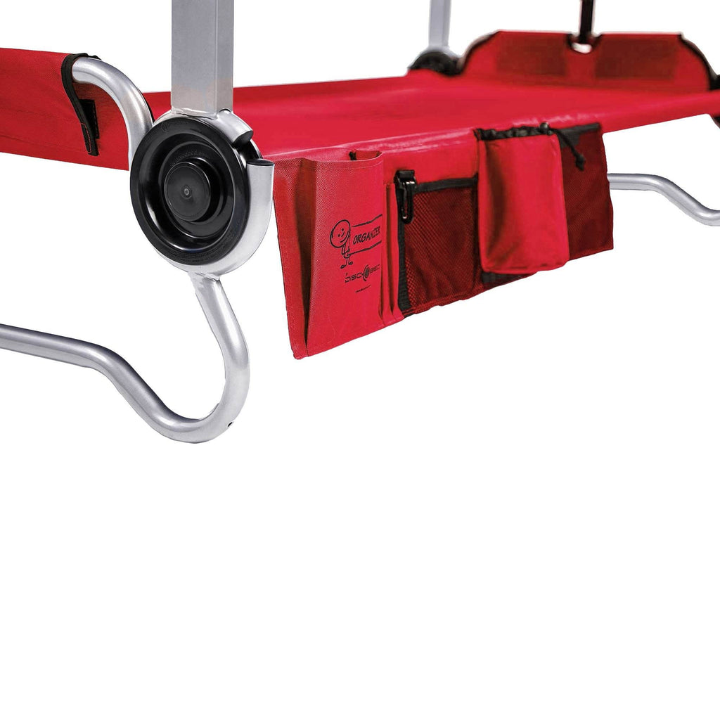 Red 2 Pack Camping Cot with Organizers K57927