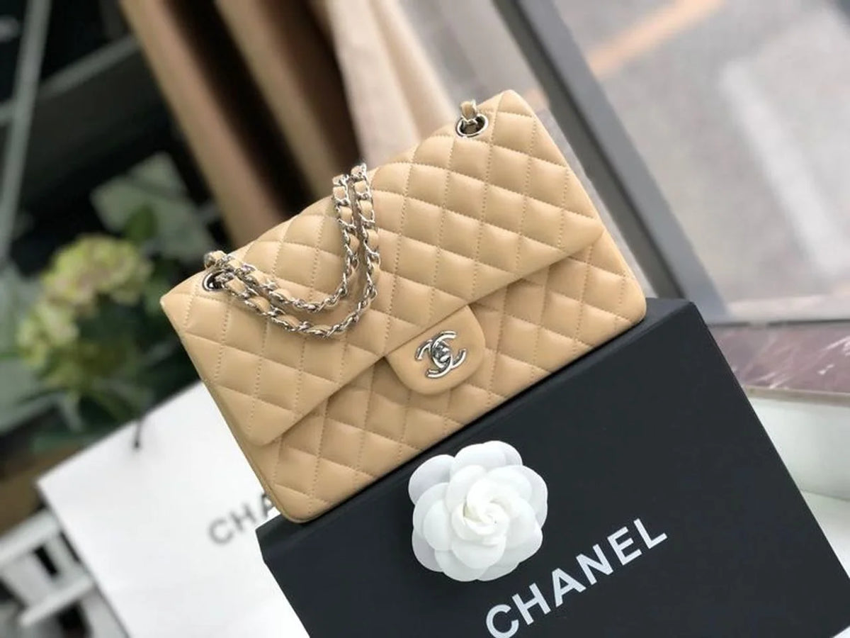 Beige Shoulder and Crossbody Handbag L191