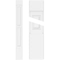 Two Equal Raised Panel PVC Pilaster with Standard Capital & Base (Pair) Y4951