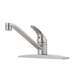 1-Handle Kitchen Faucet with Side Spray Stainless Steel Y499186