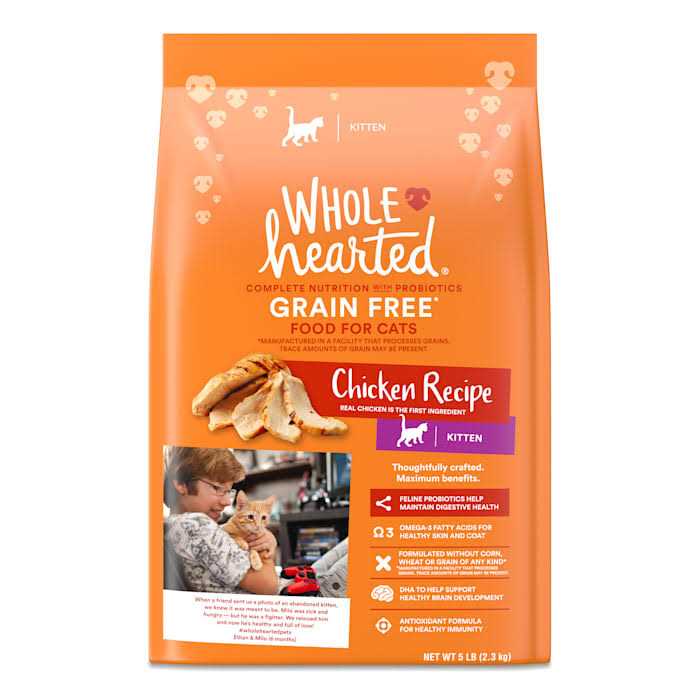 Grain Free Chicken Recipe Dry Kitten Food C694