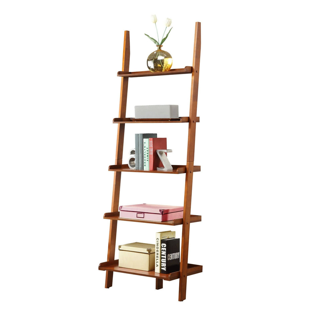Espresso Ladder Bookshelf Q551