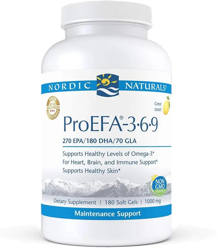 180 Soft Gels Lemon Flavor Omega-3 EPA & DHA with GLA V331