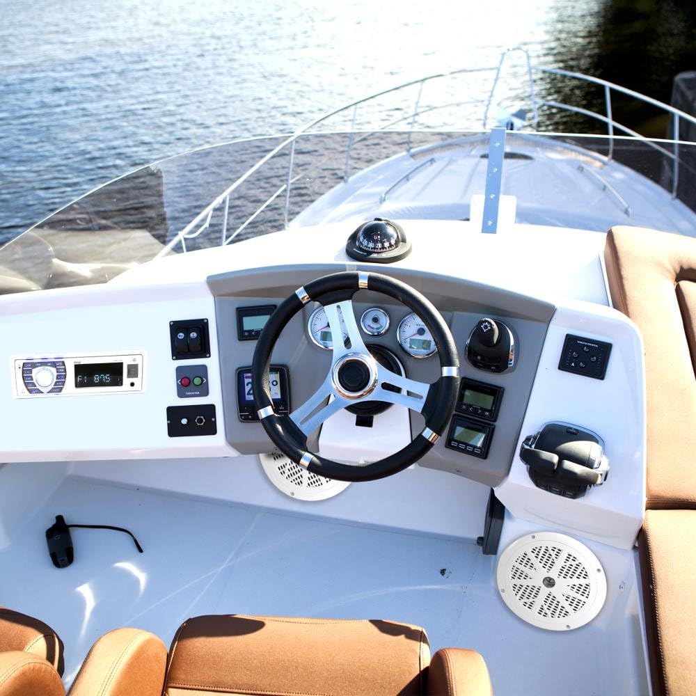 Marine Receiver & Speaker Kit with 5.25’’ Waterproof Speakers B7089
