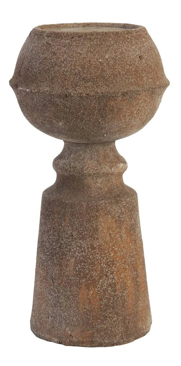 Antiqued Rusty Candle Holder E961351