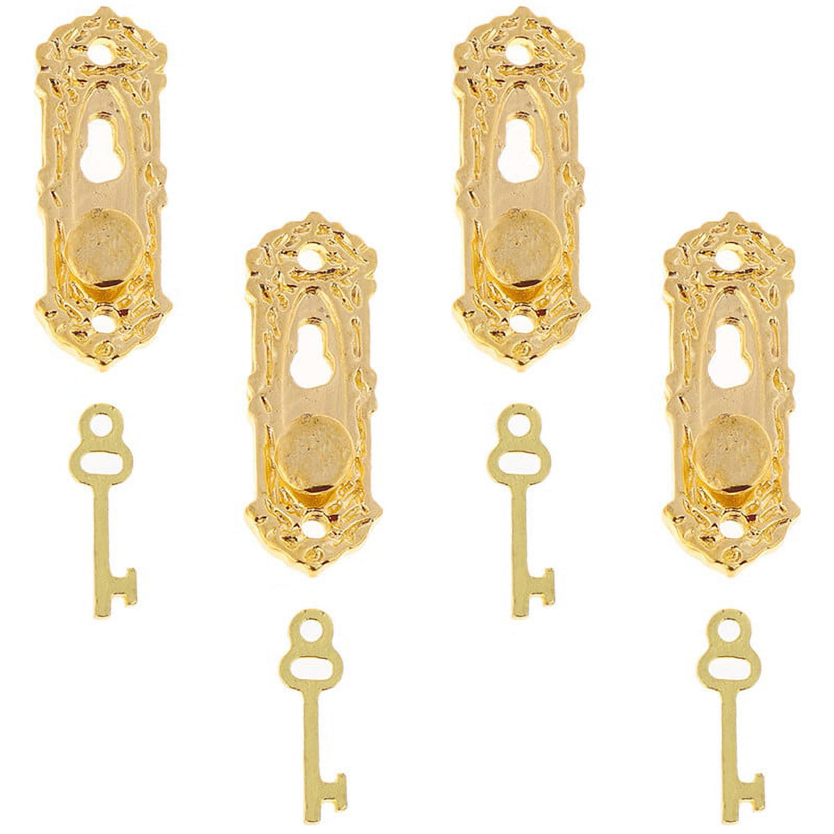 Mini Golden Metal Door Handle with Key O226