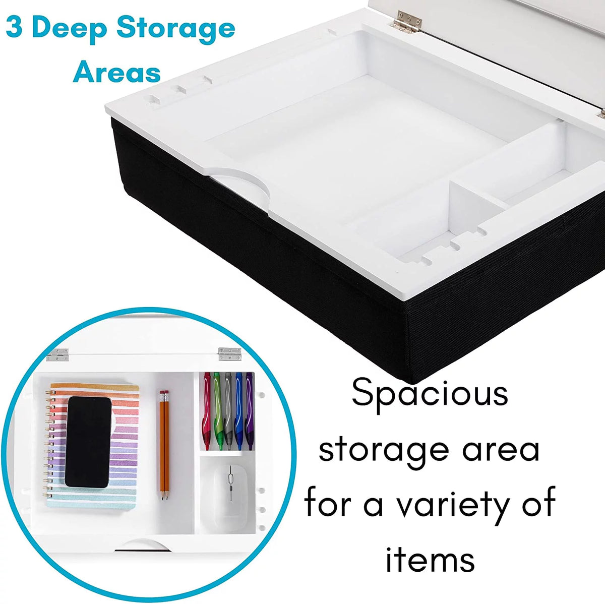 Lap Desk with Storage and Cushion R54390