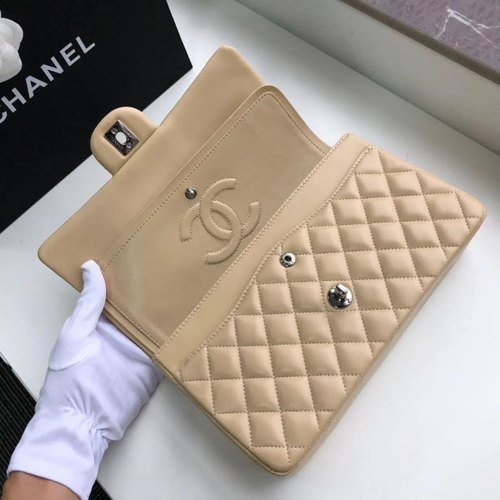 Beige Shoulder and Crossbody Handbag L191