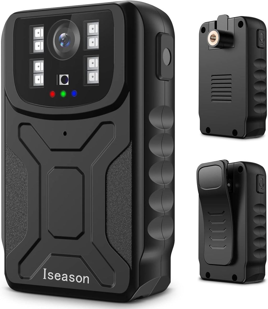 32G Memory Body Worn Camera with Night Vision, Pack of 2 V83885