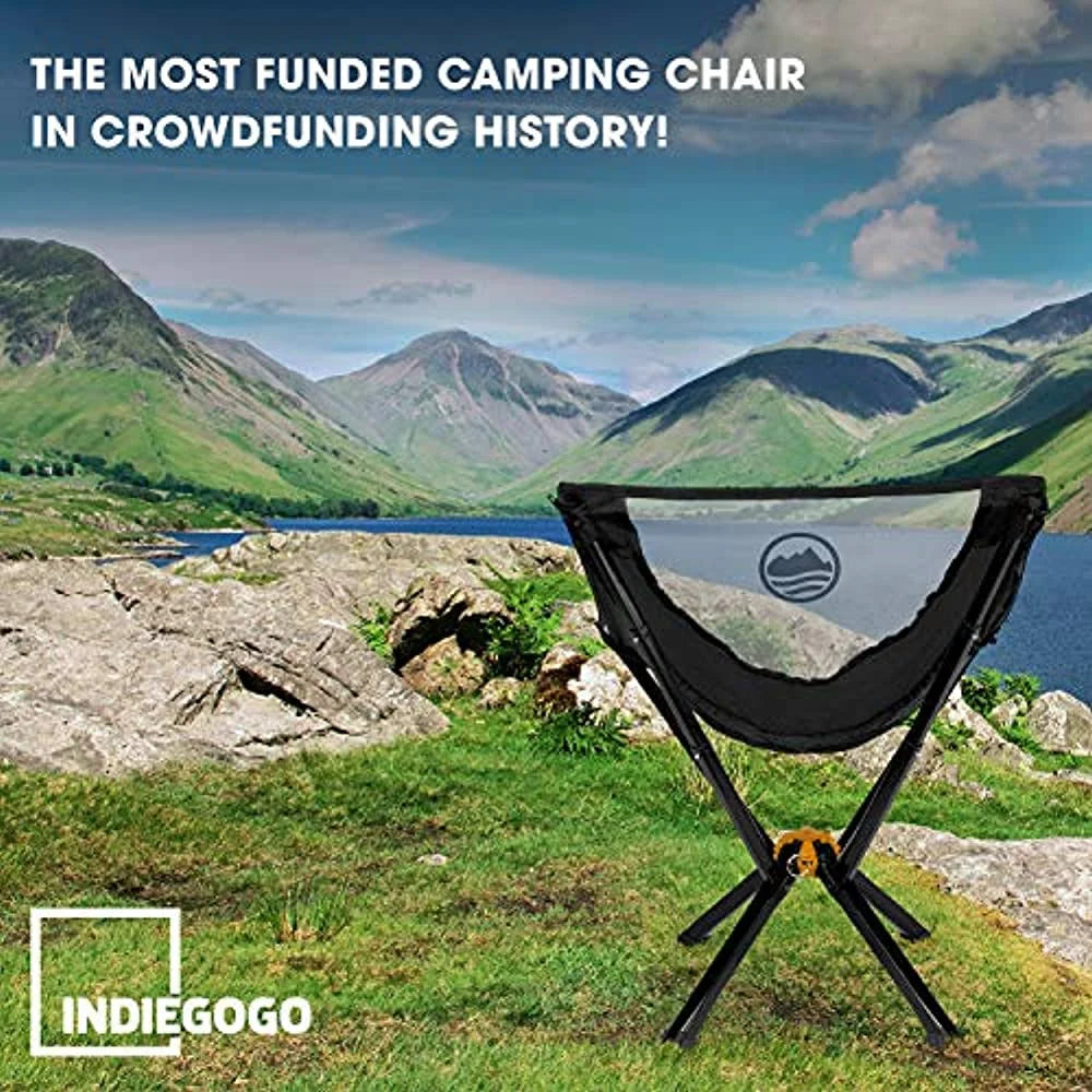 Portable Collapsible Camping Chair Supports 300 Lbs V4986