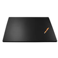 Black Leather Desk Mat with Fixation Lip W977903
