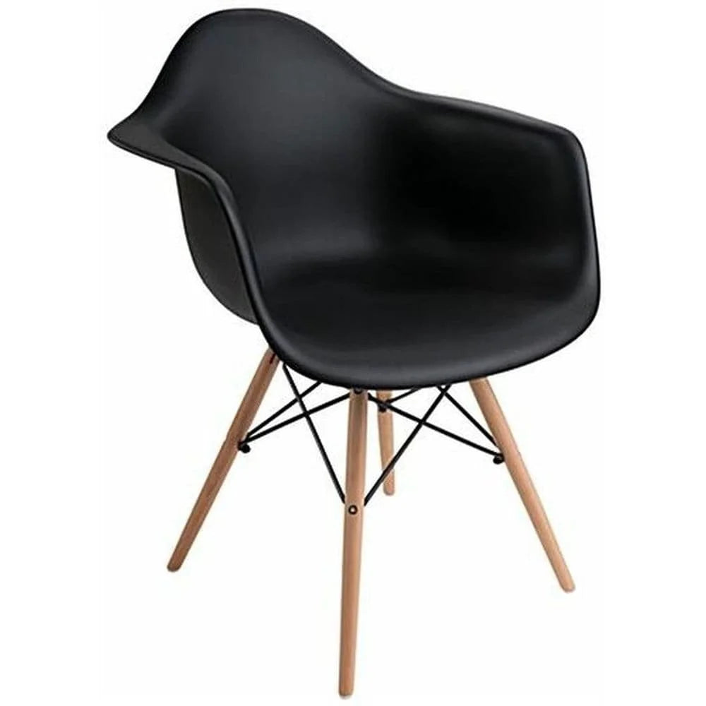 Grey Mid-Century Wood Dining Chair L3692