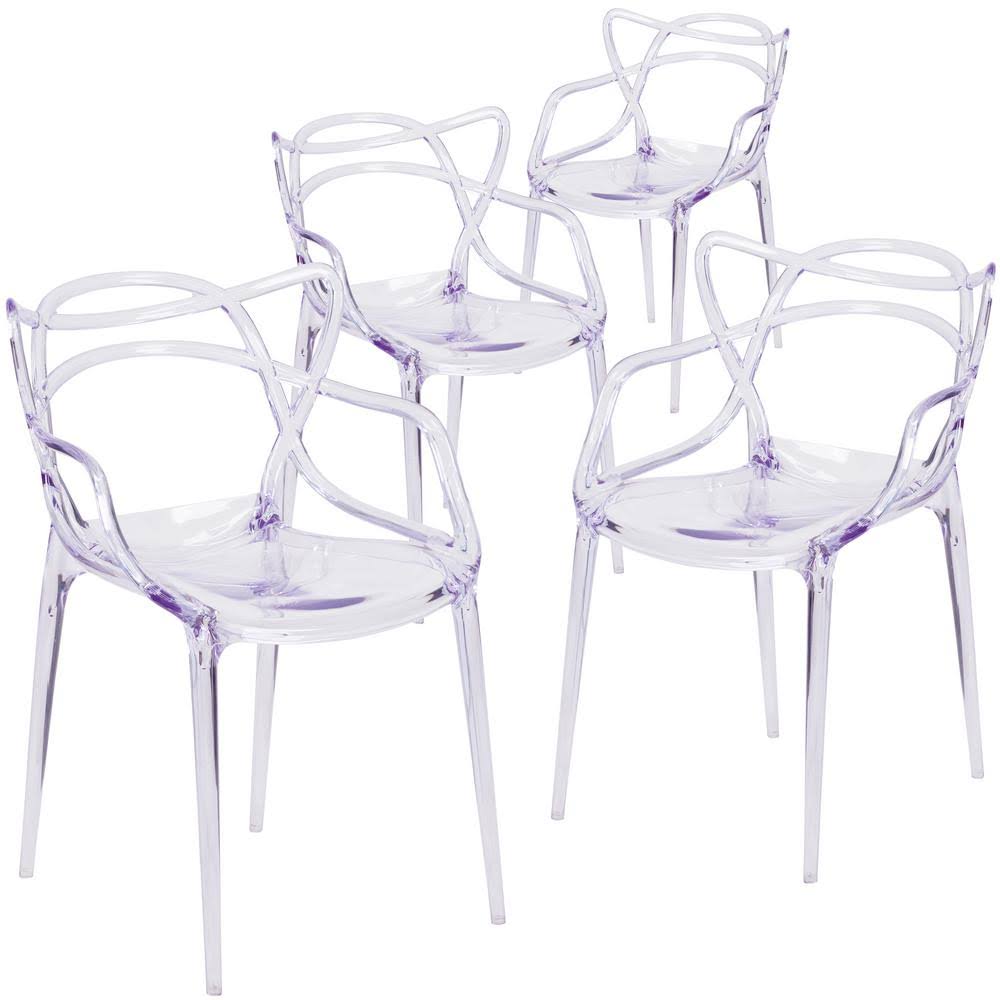 Clear Chairs Set of 4 Y388