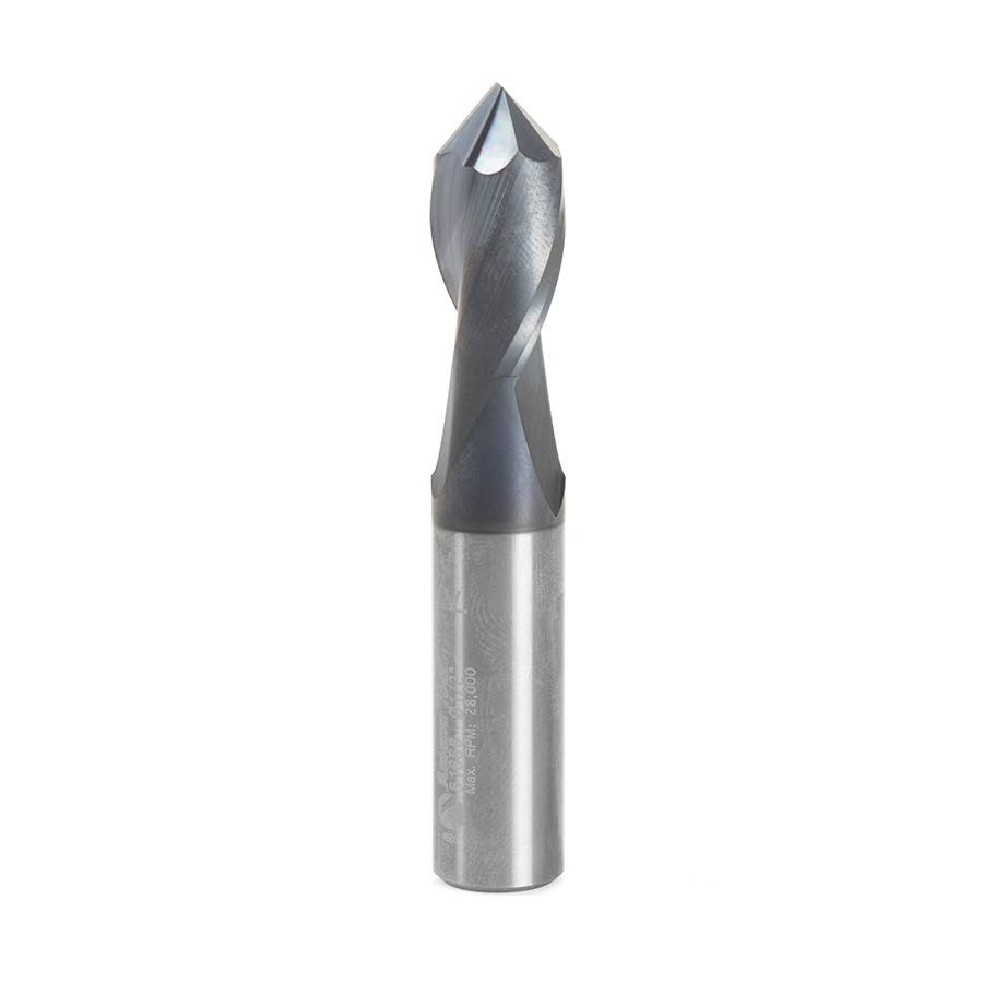 Solid Carbide 90 Deg V Spiral AlTiN Coating U24789