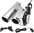 Electric Exhaust Cutout Valve 3.0 Inch 76mm Single Y Pipe with One Controller Remote Kit Y3416