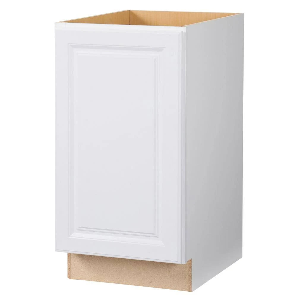 Satin White Pull Out Trash Can Base Kitchen Cabinet A478