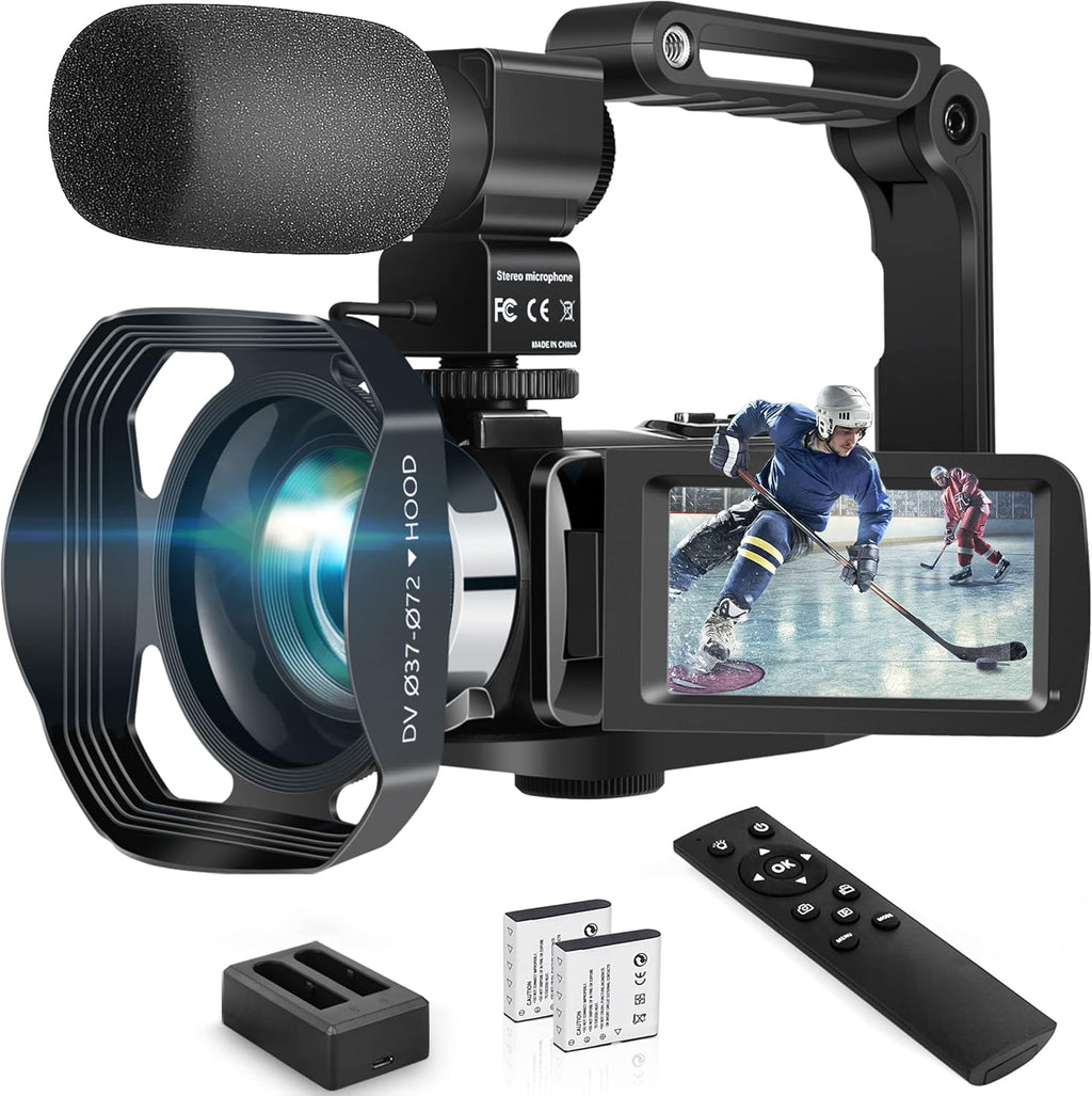 4K 60fps Video Camera Camcorder with 18x Zoom W178