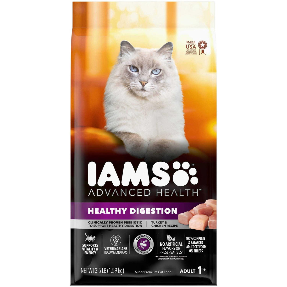 Turkey Chicken Recipe Adult Dry Cat Food M2681