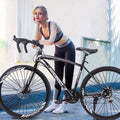 Aluminum Full Suspension Road Bike 21 Speed Disc Brakes 700c D756143