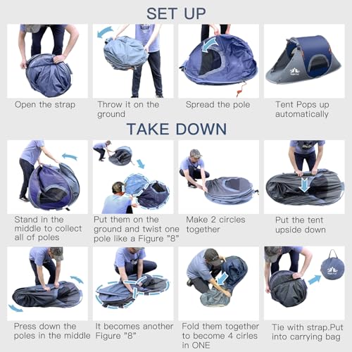 1 Person Waterproof Pop-up Camping Tent T613
