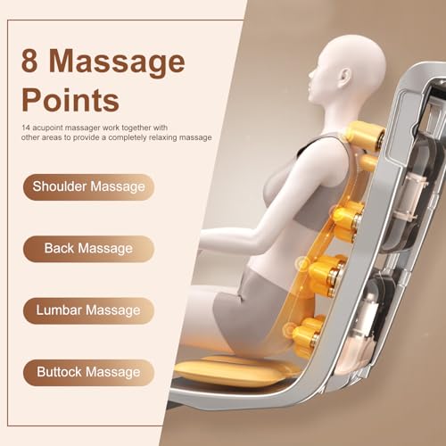 Black Shiatsu Massage Chair with Zero Gravity H75317